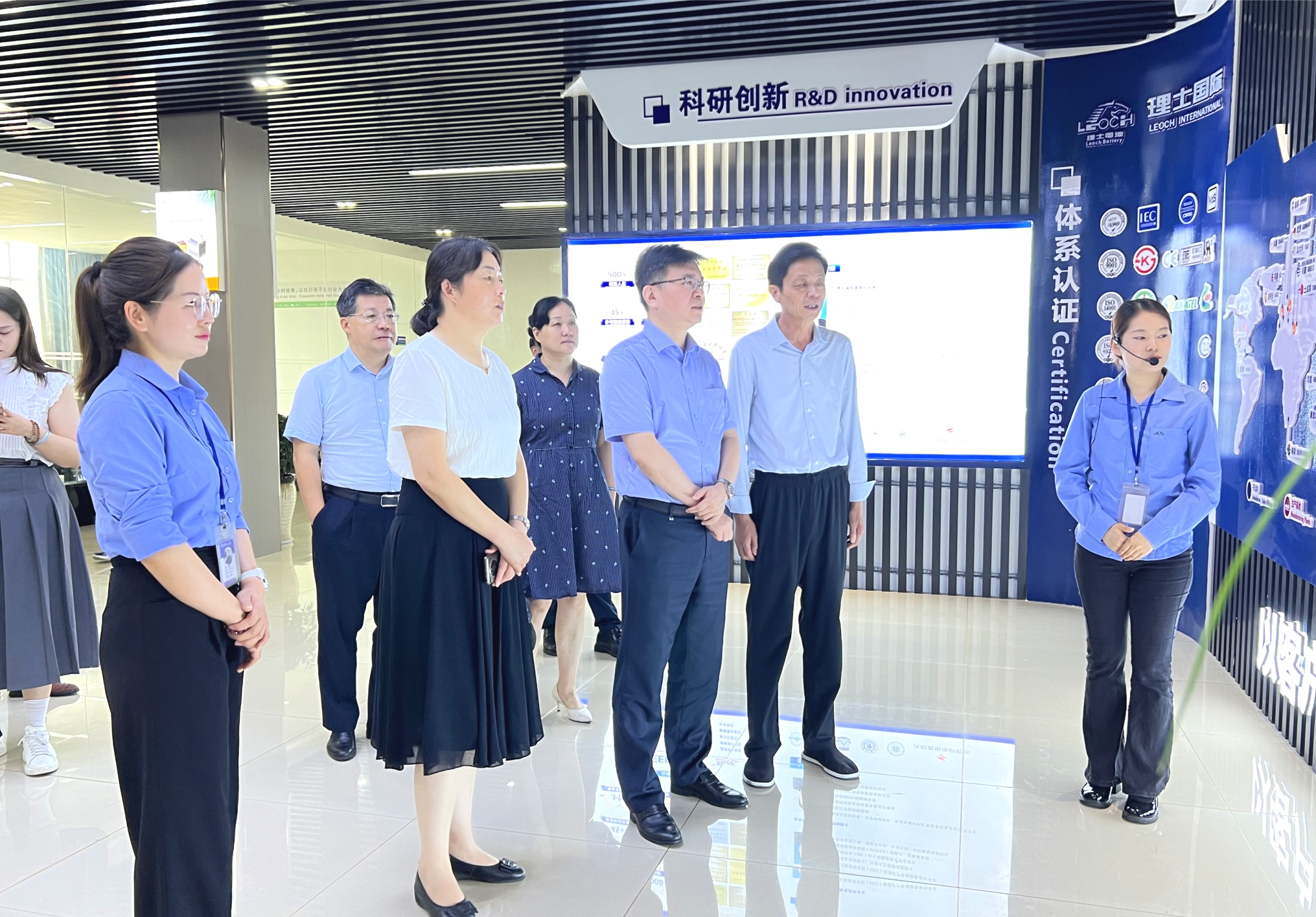 江苏省卫健委职业健康处处长华海庆莅临理士调研